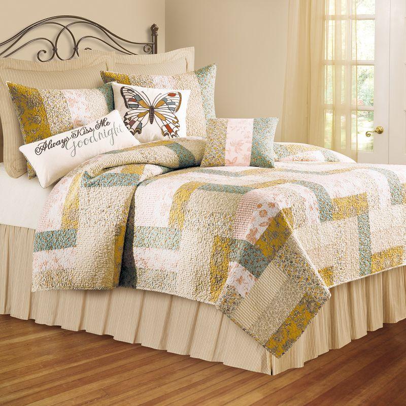 Standard Embroidered Cotton Patchwork Sham