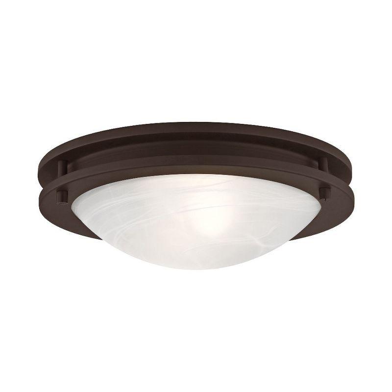 Livex Lighting Ariel 2 - Light Flush Mount in  Bronze