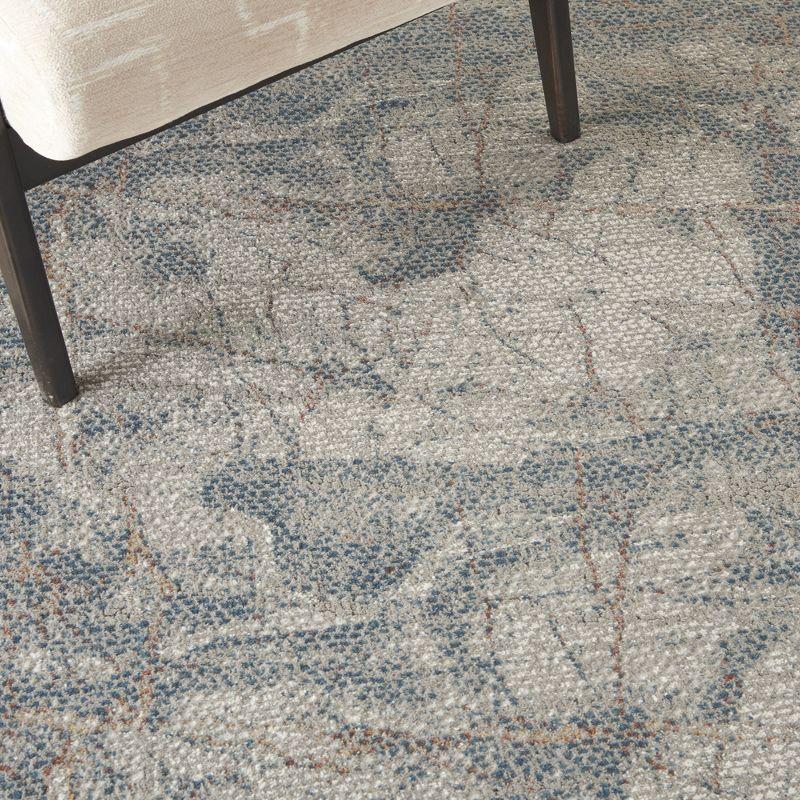 Nourison Rustic Textures Indoor Area Rug Light Grey/Blue 5'3" x 7'3"