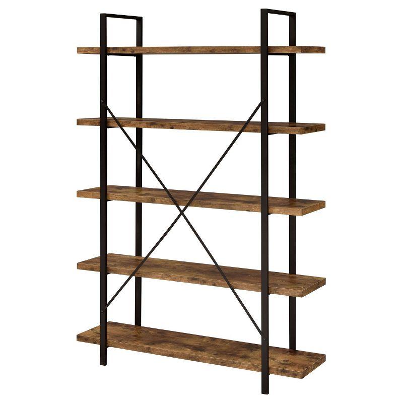 70" Cole 5 Shelf Bookcase with Frame - Coaster