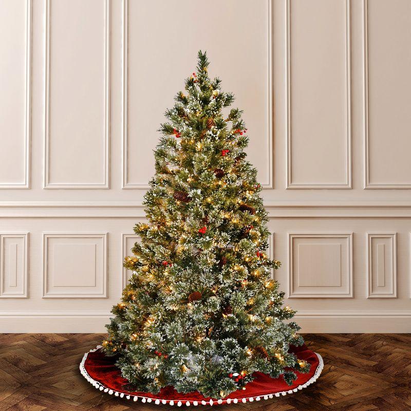 National Tree Company 6 ft. Crystal Cashmere Tree with Clear Lights