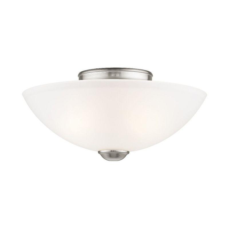 Livex Lighting Somerset 2 - Light Flush Mount in  Brushed Nickel