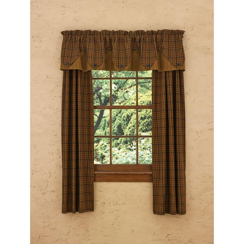 Park Designs Primitive Spice Lined Point Valance 72'' x 15''