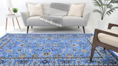 Unique Loom 5' 0 x 8' 0 Sialk Hill Washington Turquoise Area Rug