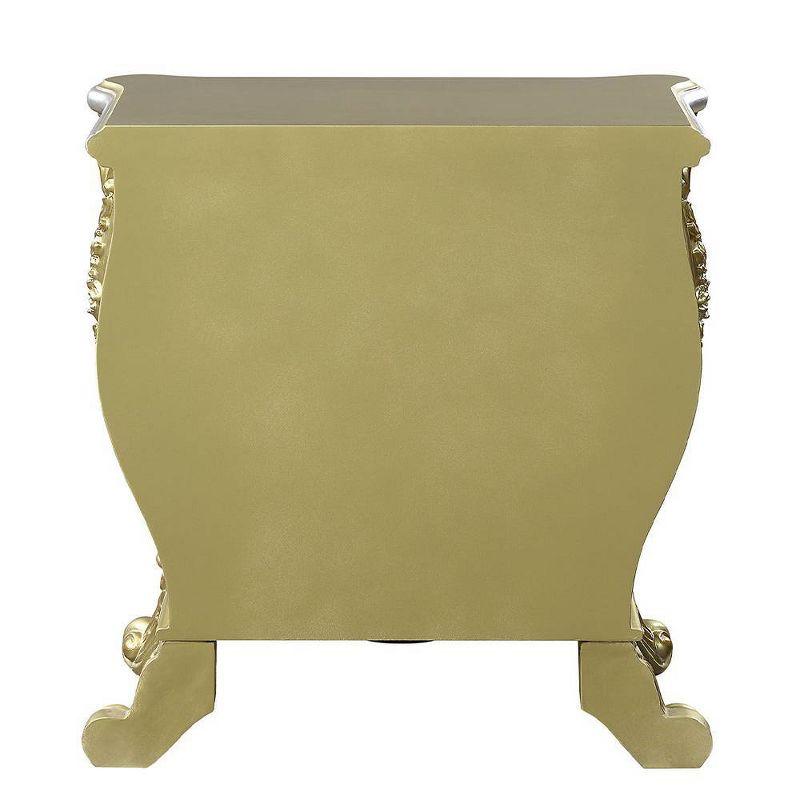 32" Cabriole Nightstand Gold Finish - Acme Furniture