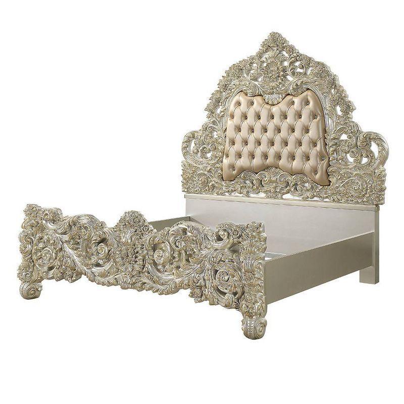 Andrew Home Studio King Tufted Panel Bed,bed frame,platform bed,upholstered bed