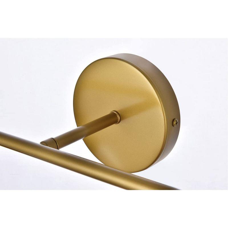 Elegant Lighting Hanson 4 lights bath sconce in brass with frosted shade