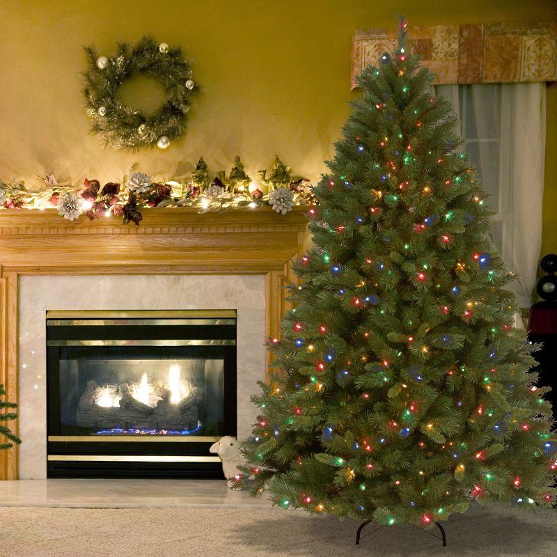 7.5' Prelit Winchester Pine Artificial Christmas Tree Multicolor Lights - National Tree Company