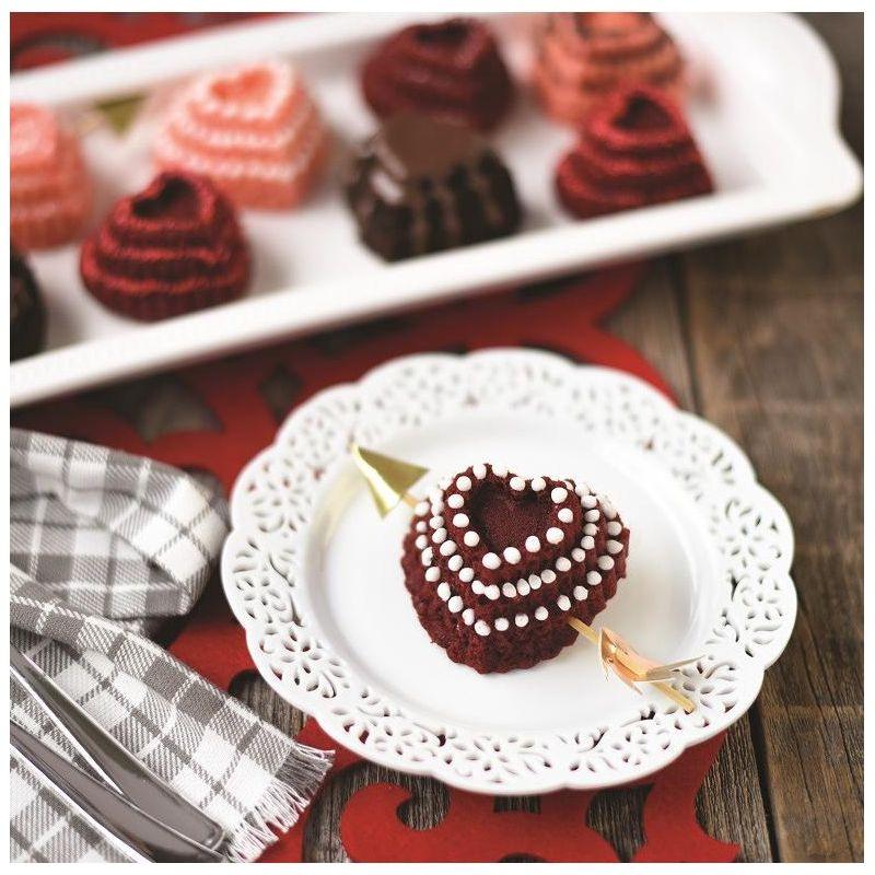 Nordic Ware Nordic Ware Non-Stick Novelty Tiered Hearts Cakelet Pan