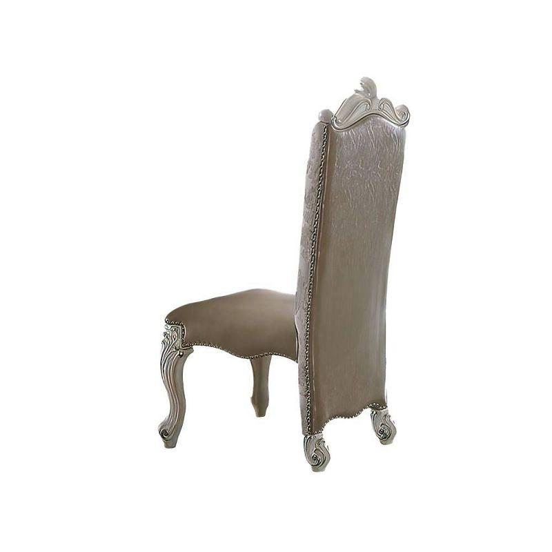 Set of 2 22" Versailles PU Fabrix Dining Chairs Bone White - Acme Furniture