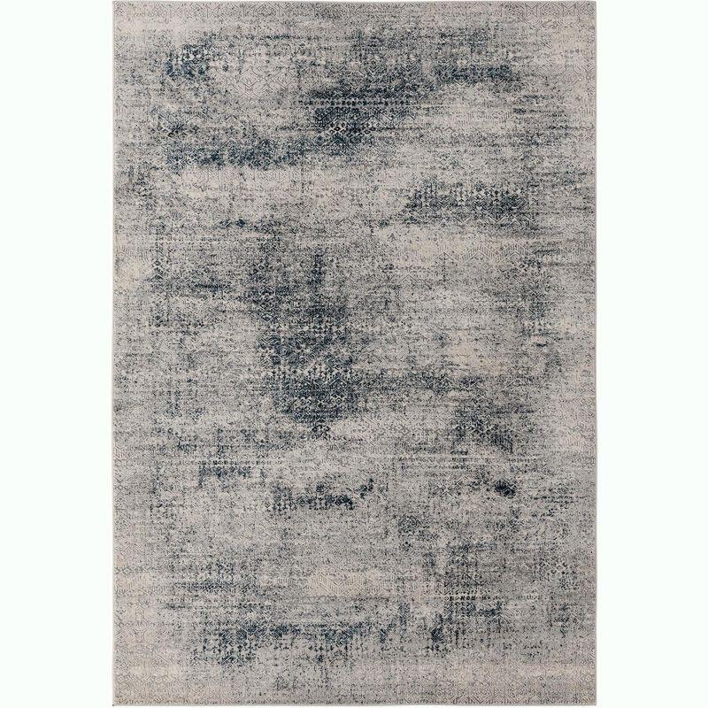 Unique Loom Finsbury Collection Area Rug - Sarah (6'  x 9' Rectangle Blue/Ivory)
