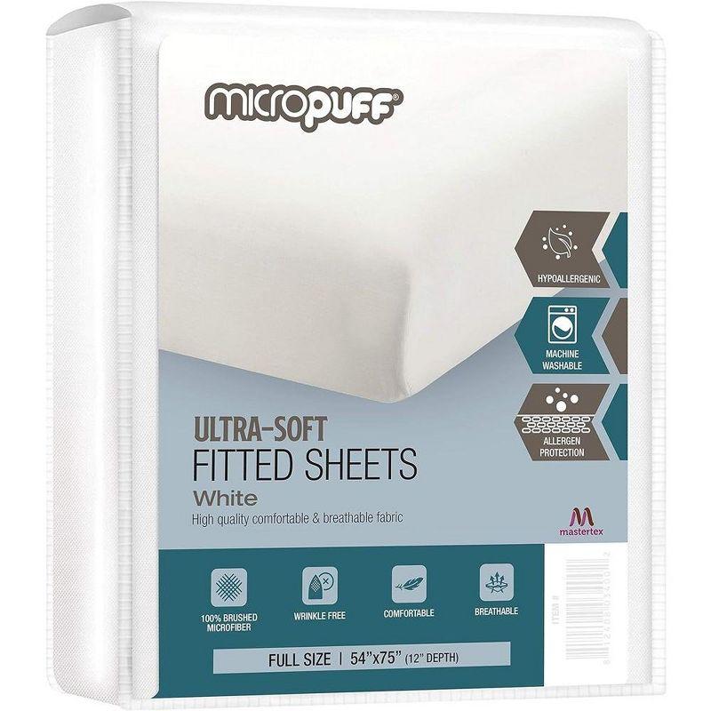 Microfiber Fitted Sheet - Soft & Smooth Allergy Protective Fitted Sheet - Odorless Filling - 95 GSM