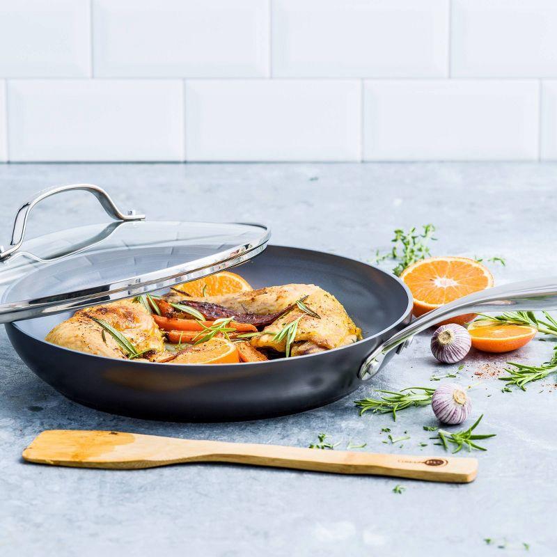 GreenPan GreenPan Valencia Pro Healthy Ceramic Nonstick 10" Frying Pan with Lid