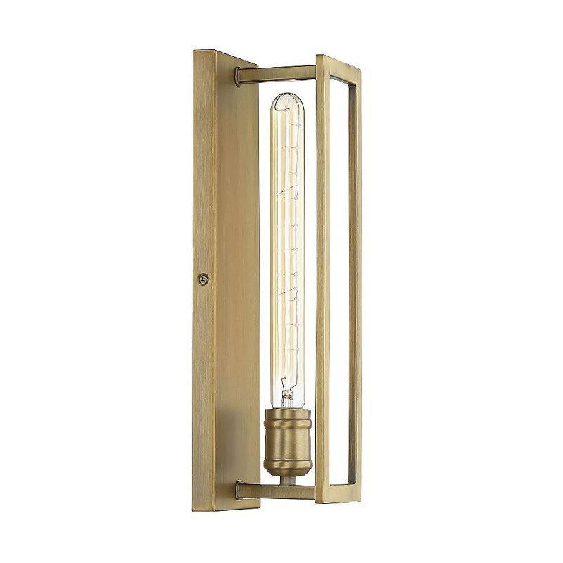 Savoy House Clifton 1 - Light Wall Light in  Warm Brass