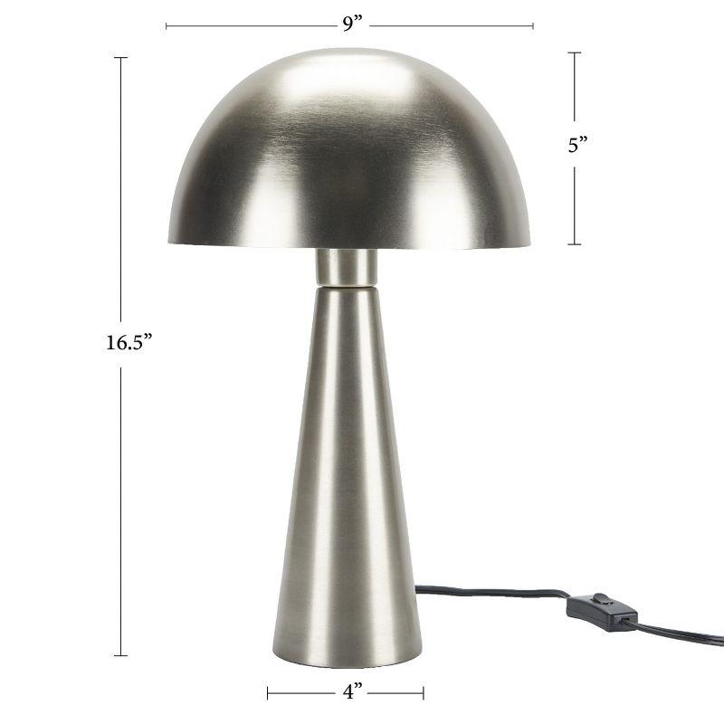 Silver 24" Iron Mid-Century Modern Table Lamp