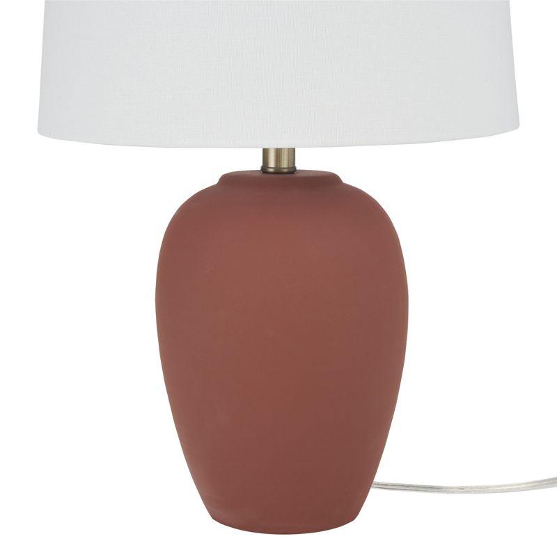 23" Terracotta Ceramic Urn Table Lamp - Nourison