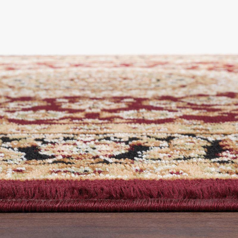 World Rug Gallery Traditional Oriental Medallion Area Rug - BURGUNDY 9'x12'