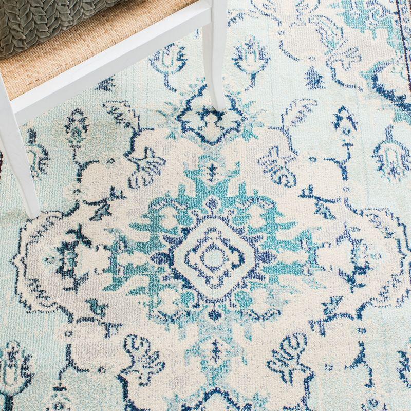 Monaco MNC243 Power Loomed Indoor Area Rug - Light Blue/Ivory - 8'x10' - Safavieh