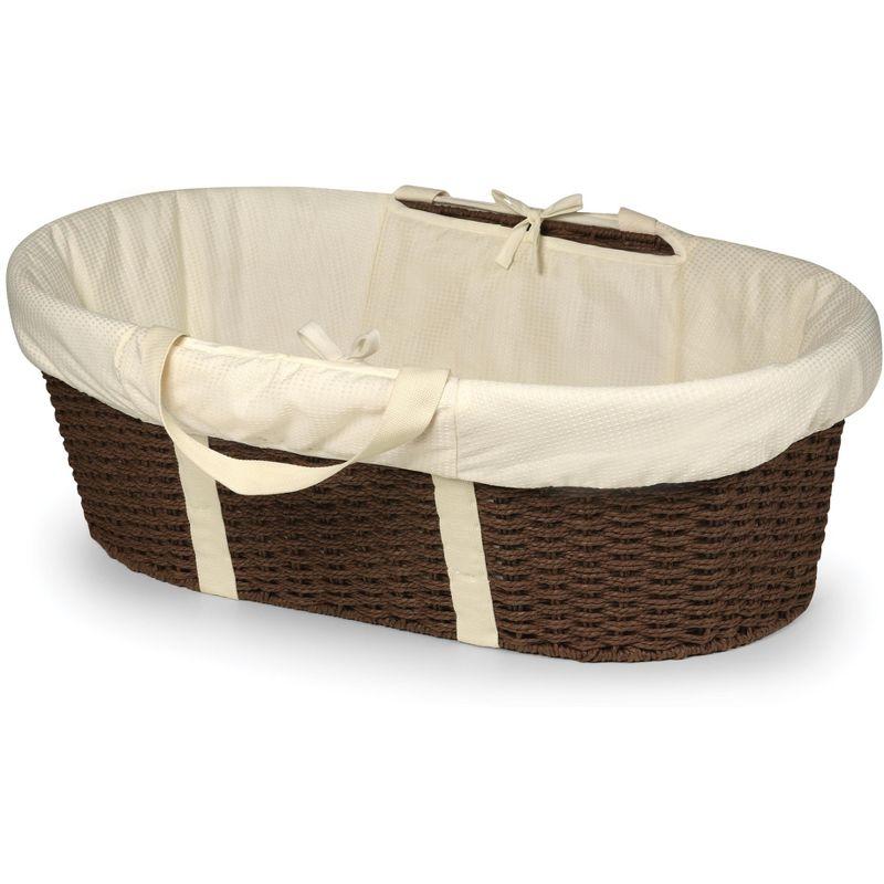 Harriet Bee Landyn Wicker-Look Moses Changing Basket with Bedding