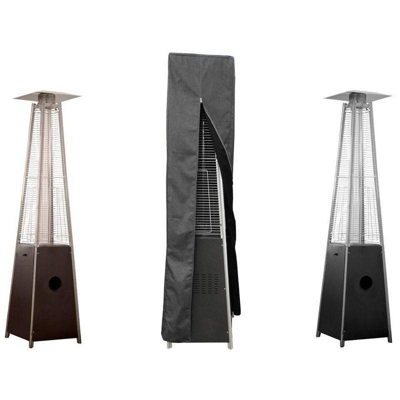 Square Glass Tube Patio Heater Commercial Cover - Gray - AZ Patio Heaters: Weather-Resistant, Zippered