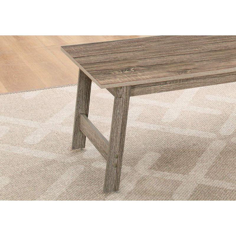 Monarch Specialties Table Set 3Pcs Set Coffee End Side Accent Living Room Laminate Brown Transitional