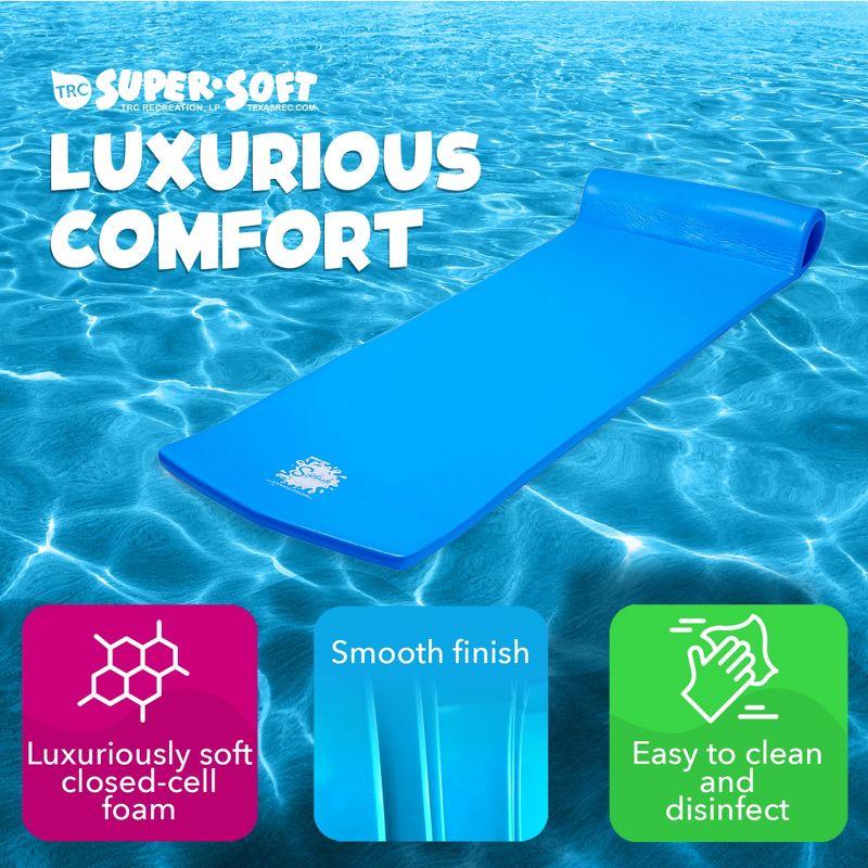 TRC Recreation Splash 1.25" Thick Foam Swimming Pool Float Lounger Mat