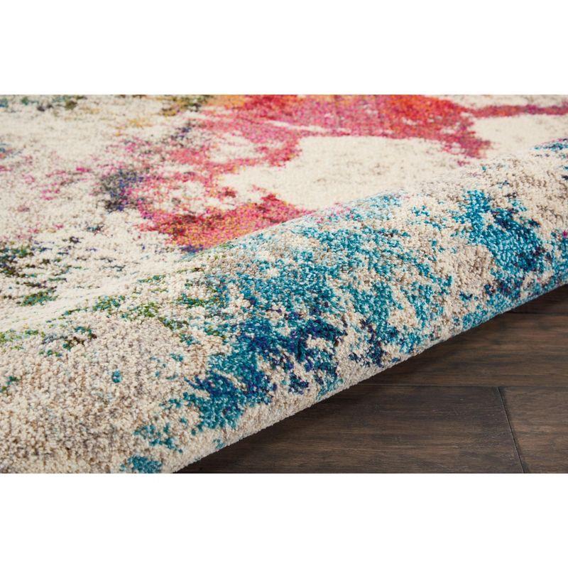 Nourison Celestial 9'X12' (9' x 12') Ivory/Multicolor Indoor Area Rug Colorful Contemporary Abstract by Nourison