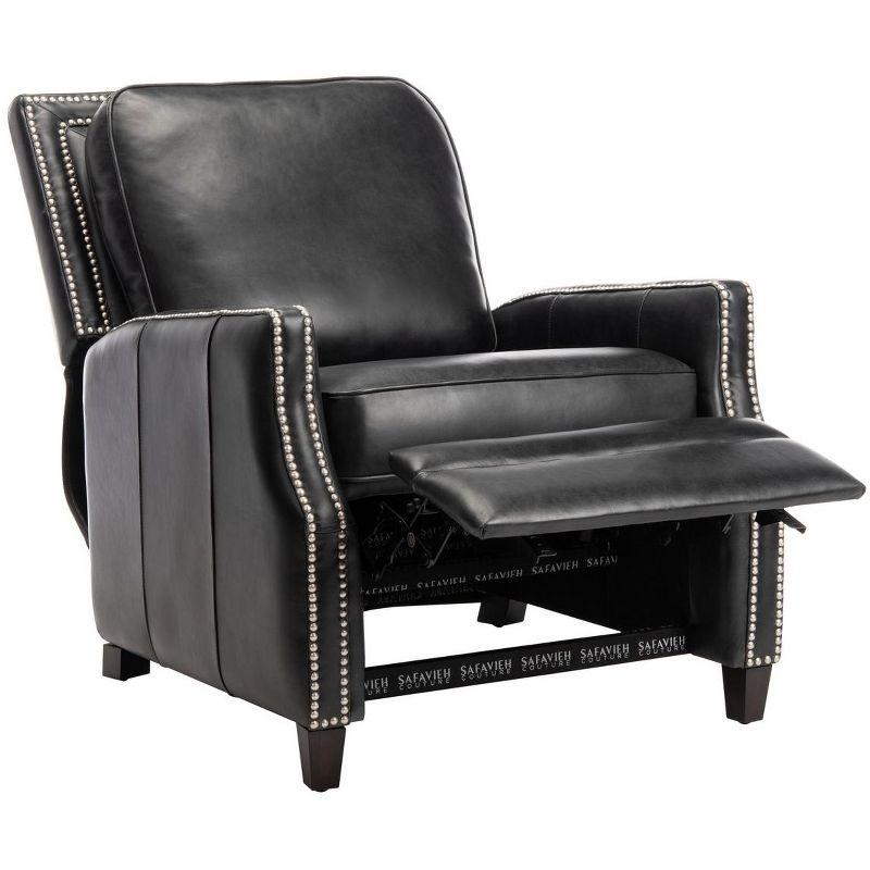 Buddy Leather Recliner - Black - Safavieh