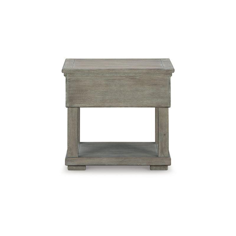 Signature Design by Ashley Casual Moreshire End Table, Light Brown