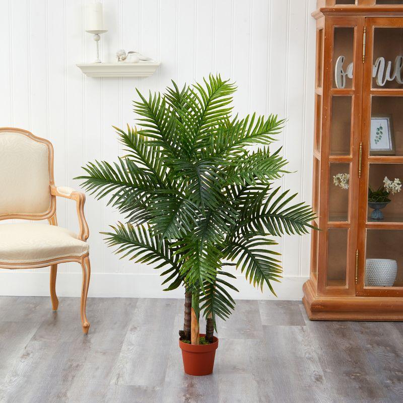 Nearly Natural 4-ft Areca Palm Tree (Real Touch)