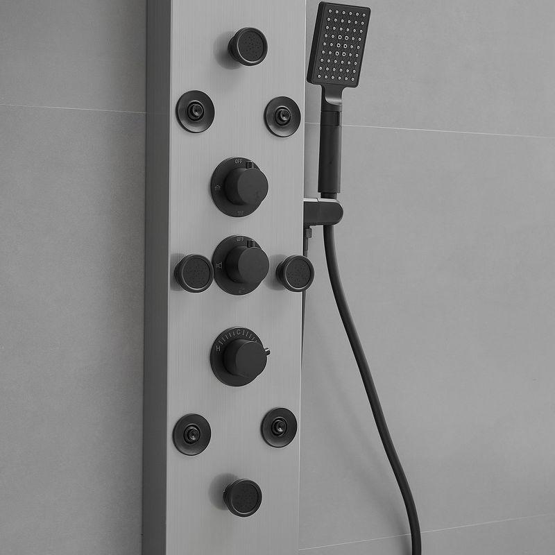 BWE 8-Shower Tower Shower Panel System with Rainfall Shower Head and Shower Wand