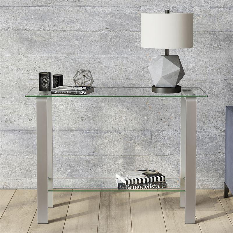 Console Table in Gray - Henn&Hart