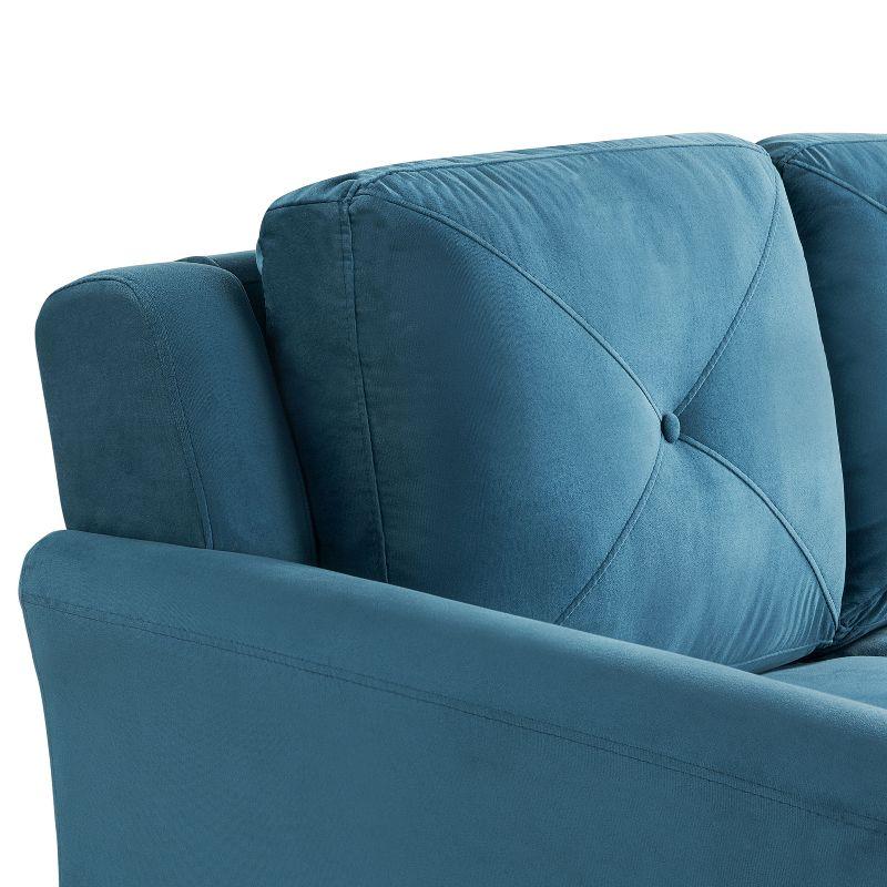 Lifestyle Solutions Harper Sofa Blue Velvet