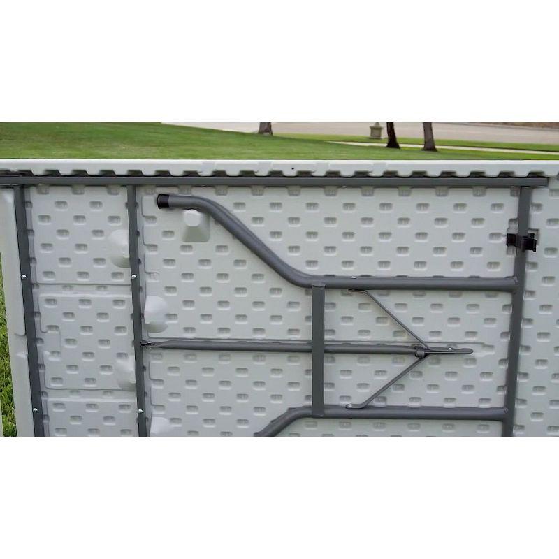Best Choice Products 4Ft Plastic Folding Table, Indoor Outdoor Heavy Duty Portable W/ Handle, Lock For Picnic