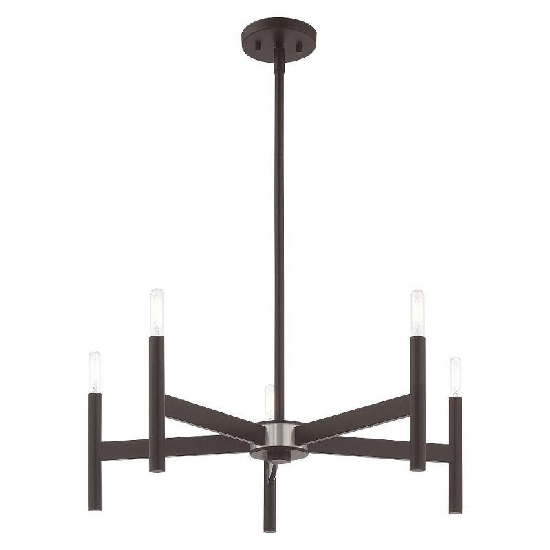 Livex Lighting Copenhagen 5 - Light Chandelier in  Bronze