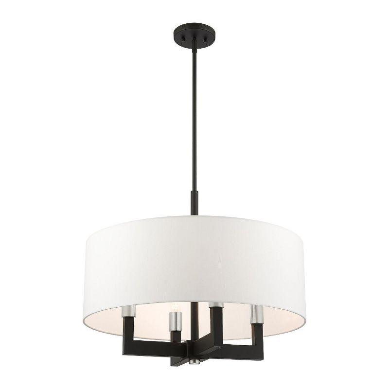 Livex Lighting Cresthaven 4 - Light Chandelier in  Black