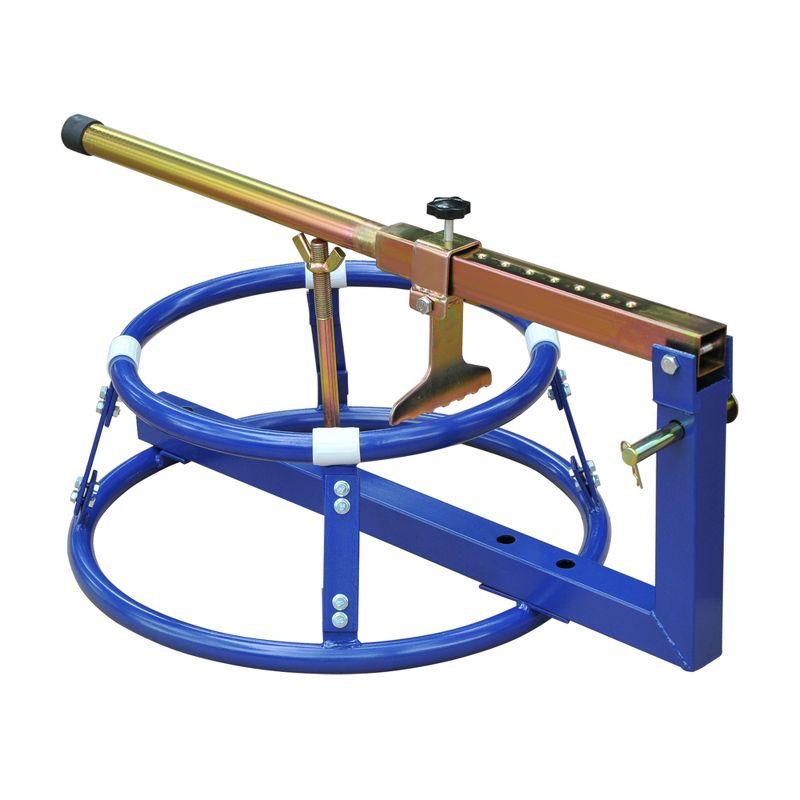 HOMCOM Motorcycle Tire Changer Stand with Adjustable Bead Breaker, Fit for 16-22in Tyres
