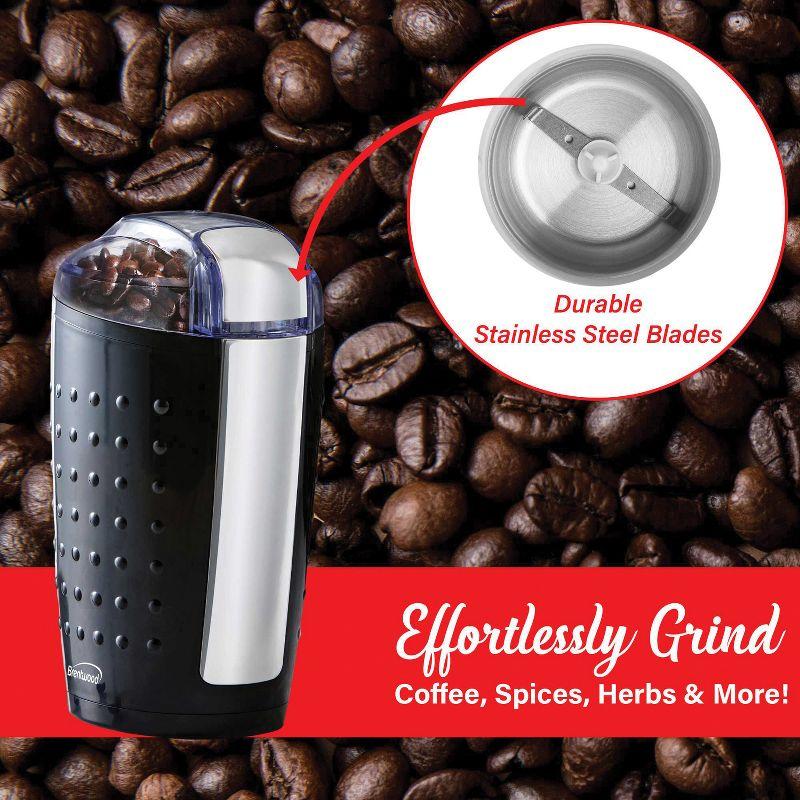 Brentwood 4-Oz. Coffee and Spice Grinder (Black)