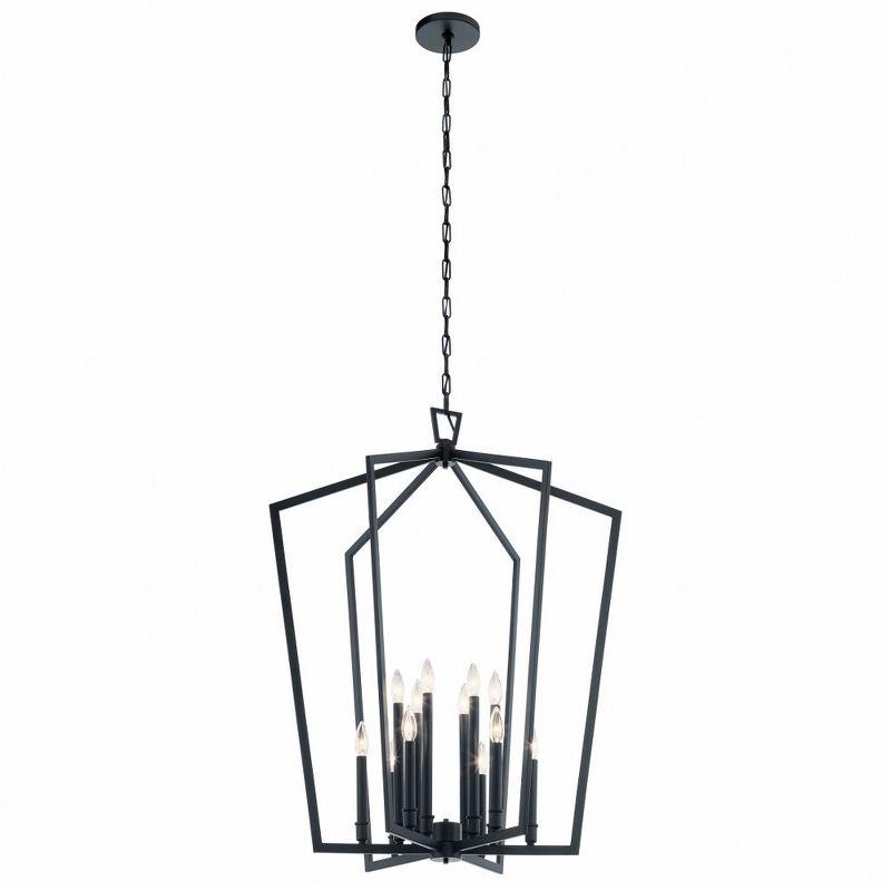 Abbotswell™ 12 Light Foyer Chandelier Black