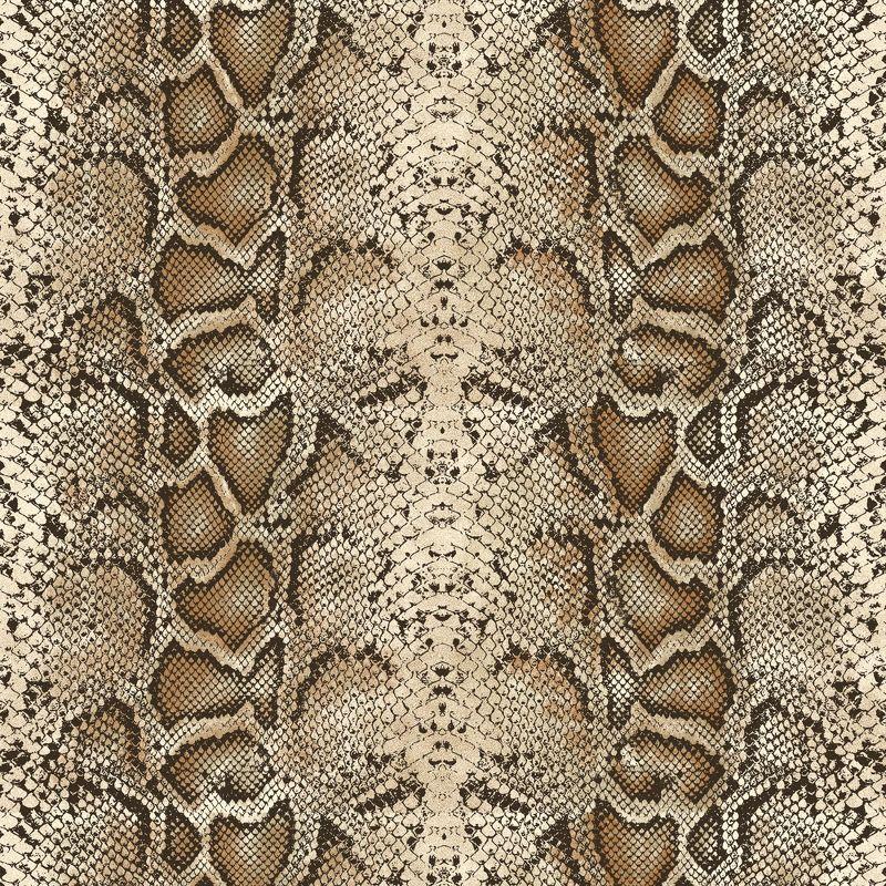 Kate Aurora Safari Living 2 Piece Python Room Darkening Grommet Top Curtain Panels - Brown - 63 in. Long