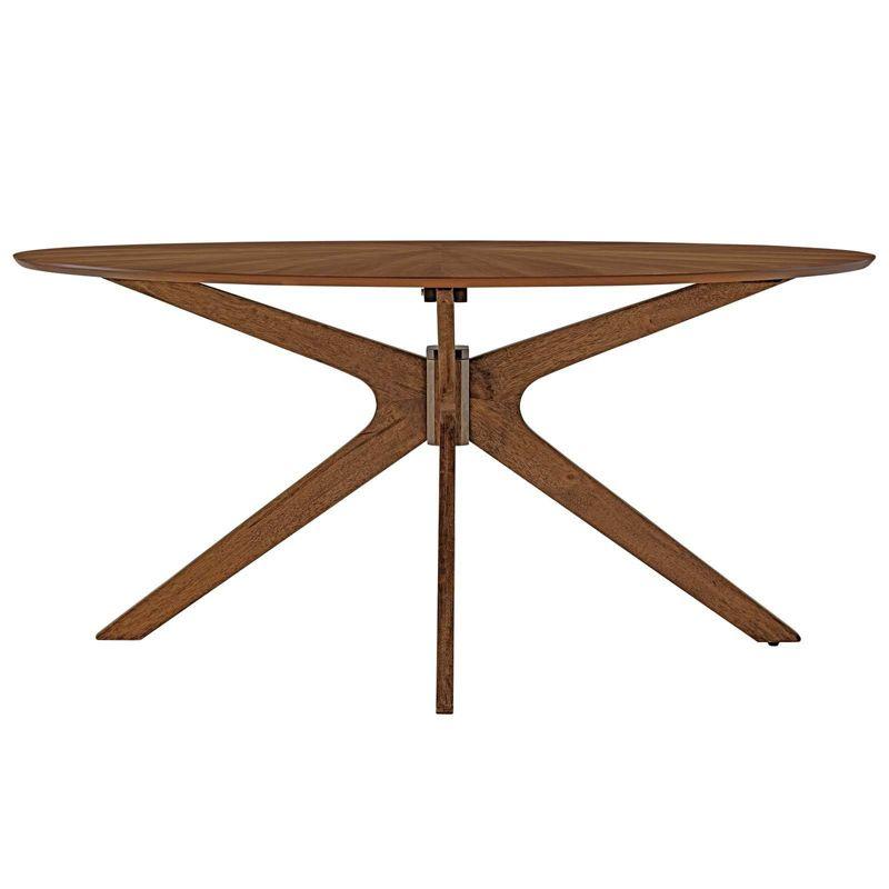 Modway Modway Crossroads 63" Oval Wood Dining Table