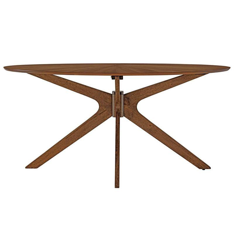 Modway Crossroads 63" Oval Wood Dining Table