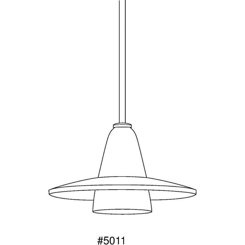 Progress Lighting, Helix Collection, 1-Light Mini-Pendant, Brushed Nickel, Clear Glass Shade