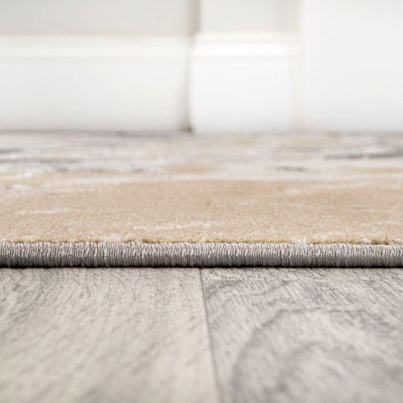 JONATHAN Y Swirl Marbled Abstract Beige/Ivory 5 ft. x 8 ft. Area Rug