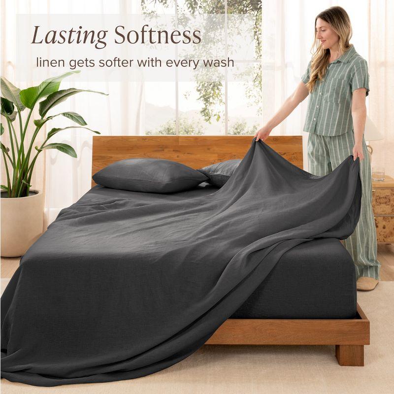 Bare Home 100% Linen Sheet Set