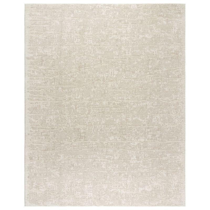 Trevi Kosmas Linear Modern Abstract Cream Plush Polyester Area Rug