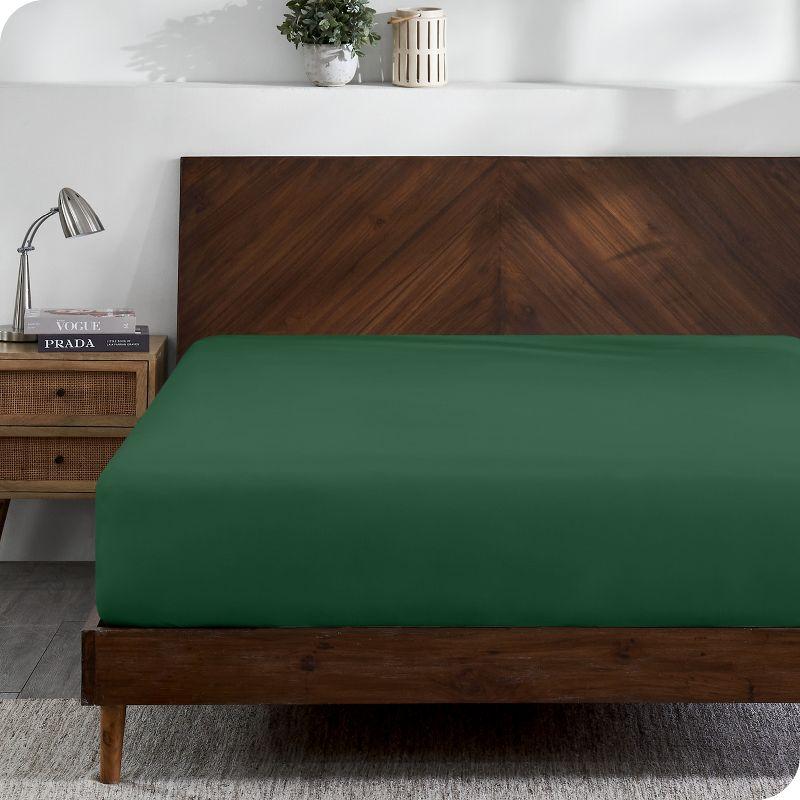 Bare Home Organic 100% Cotton Jersey Knit Fitted Sheet