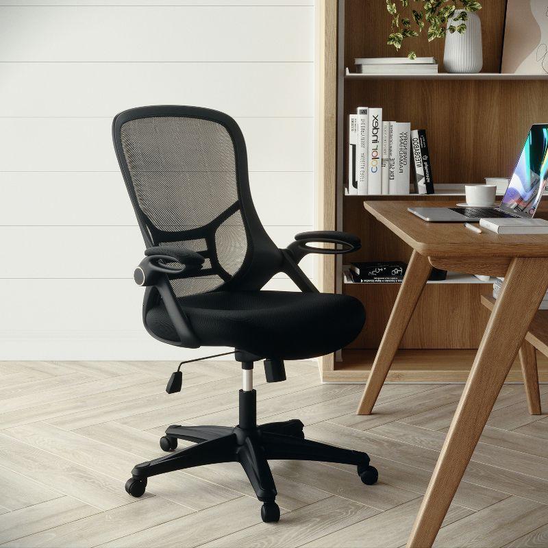Flash Furniture Cappello High-Back Mesh Swivel Ergonomic Office Chair with Flip-Up Arms