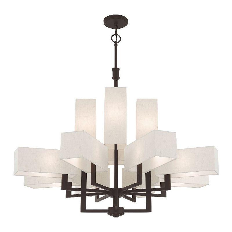 Livex Lighting Rubix 12 - Light Chandelier in  Bronze