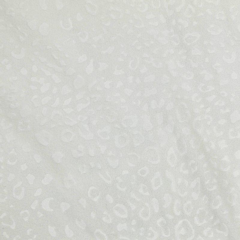 50"x84" Blackout Embossed Velvet Curtain Panel Ivory - Threshold™: Tiger Print, Recycled Polyester, UV Protection